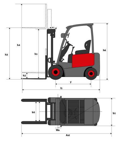 Дизельный погрузчик LEMA FD 15 DX 33