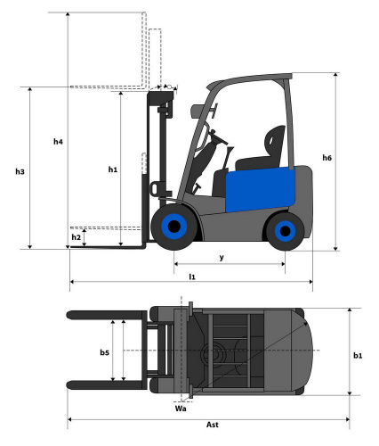 Электрический погрузчик DOLPHINLIFT DLE 30 TX 60